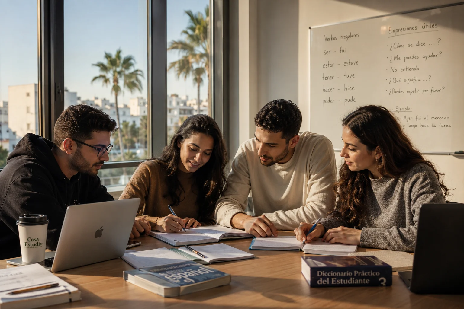 Étudiants en préparation à la Selectividad